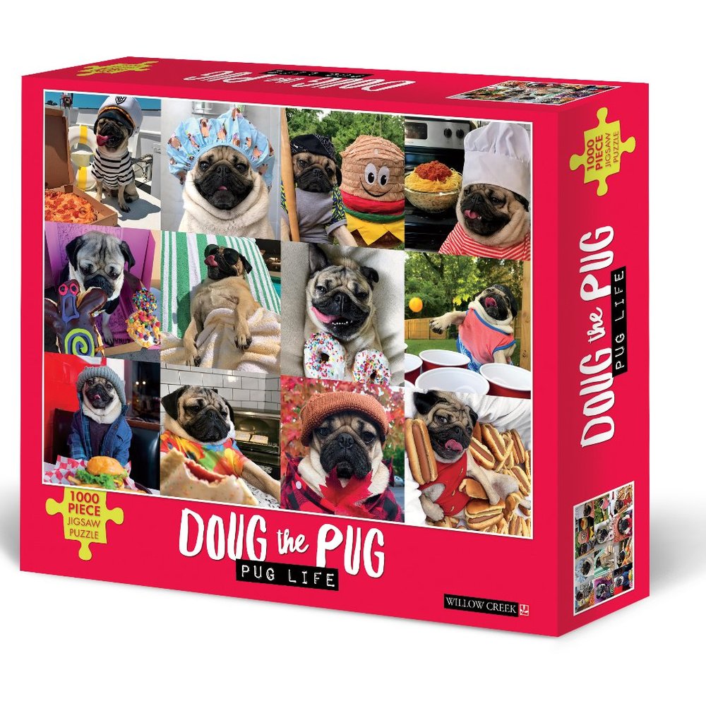 NEW Doug the Pug 1000 pc Jigsaw Puzzle Dog-Themed